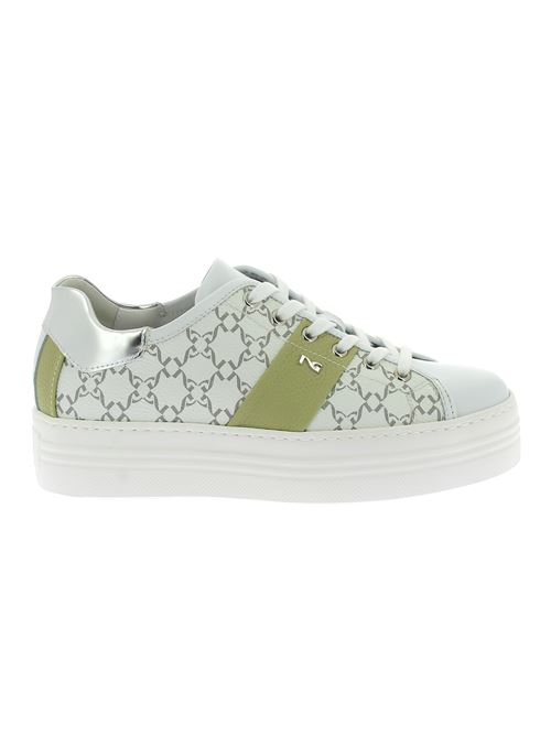 sneakers da donna in pelle ed ecopelle bianca NERO GIARDINI | E513026D707